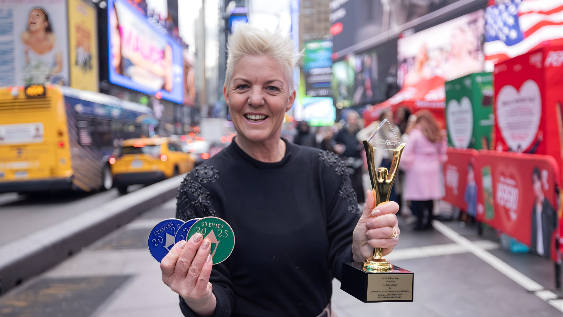 Lauren Clemett Lauren Clemett, trophy and medals, Stevie Awards