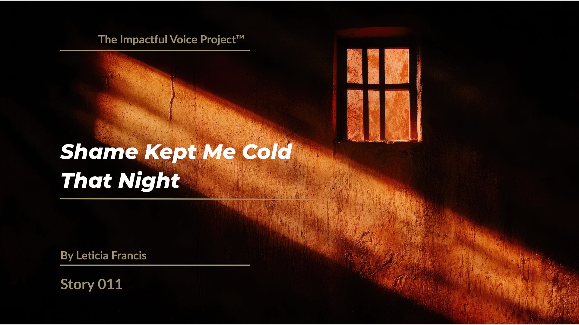 Leticia Francis - Shame Kept Me Cold That Night