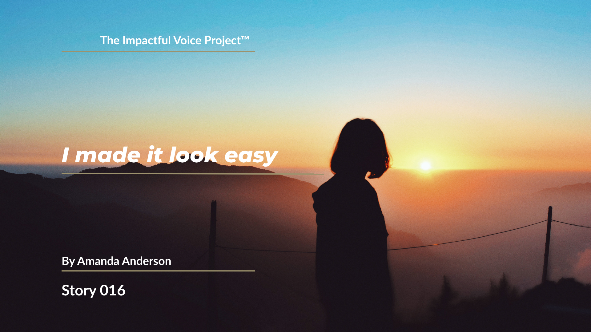Amanda Anderson - I Made it Look Easy