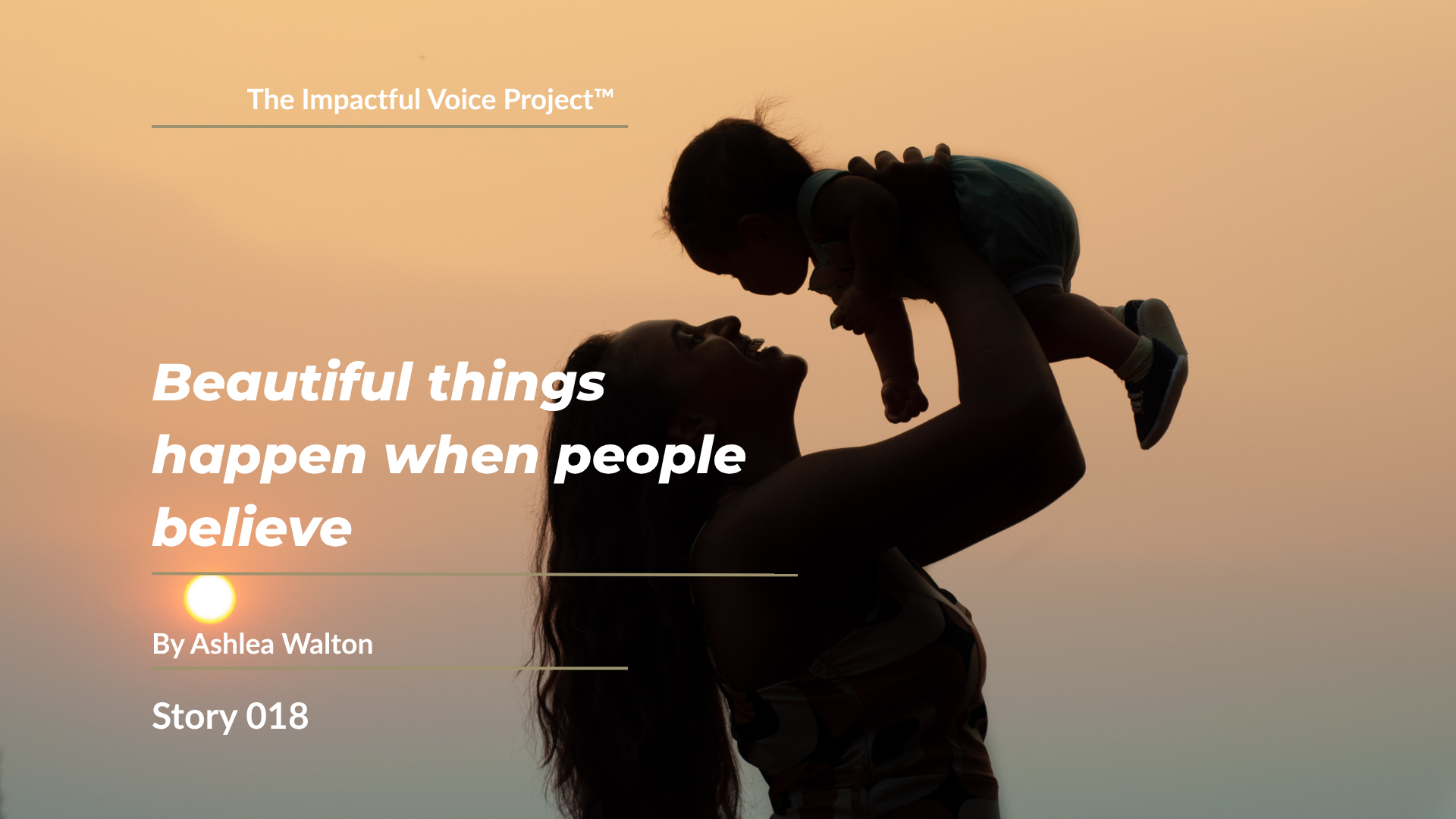 Ashlea Walton - Beautiful things happen when people believe